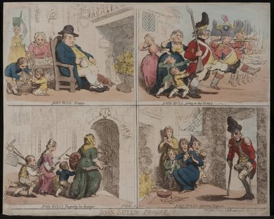 Le Progrès de John Bull, 1793 - James Gillray